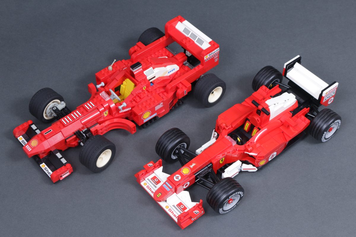 LEGO Icons Ferrari 11375 F2004 Michael Schumacher 2556 Ferrari Formula 1 Racing Car comparison 6 1200x800