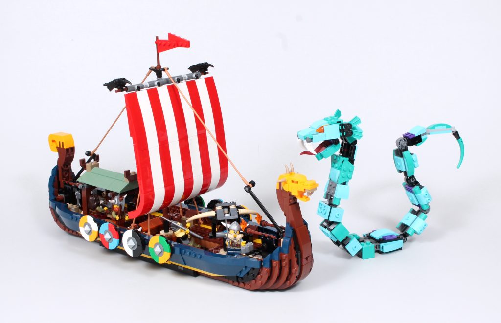LEGO Creator 3 in 1 31132 Viking Ship and the Midgard Serpent reshoot 1 1024x661