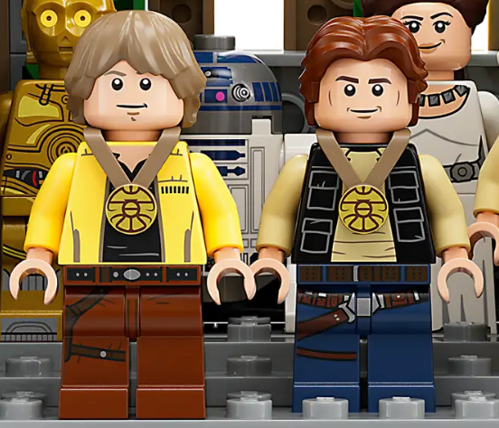 lego star wars 75365 Yavin 4 Rebel Base minifigure medals