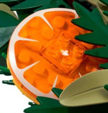 LEGO icons wreath orange