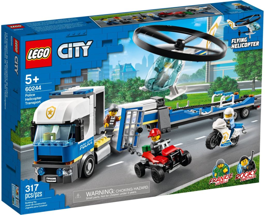 LEGO City 60244 Police Helicopter Transport 1