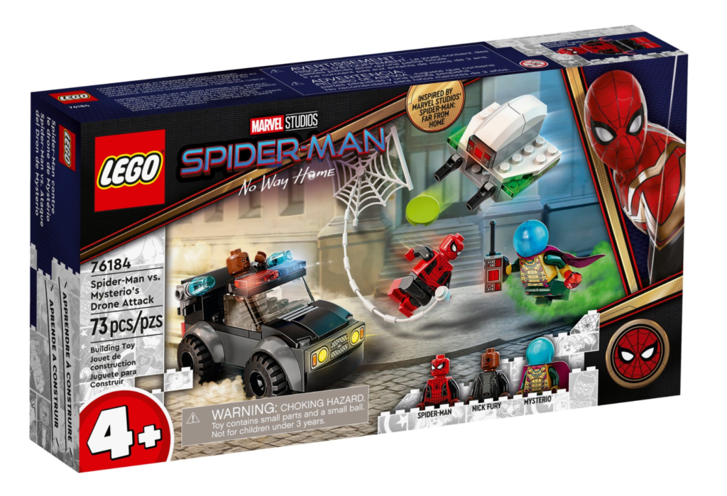 LEGO Marvel 76184 Spider Man vs. Mysterios Drone Attack box 1