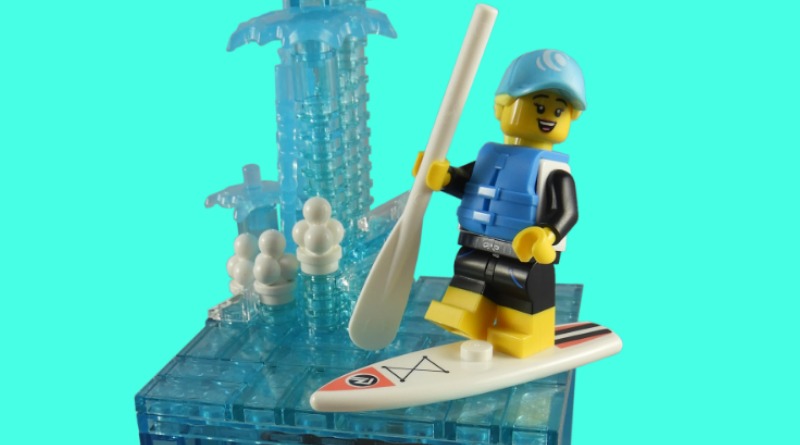 LEGO Collectible Minifigures Series 21 vignettes – Paddle Surfer