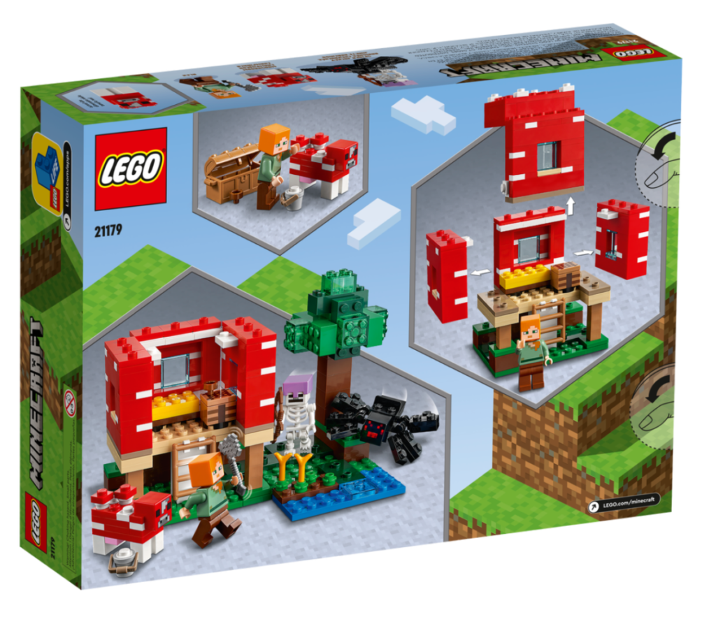 LEGO Minecraft 21179 The Mushrooom House box back 1024x883