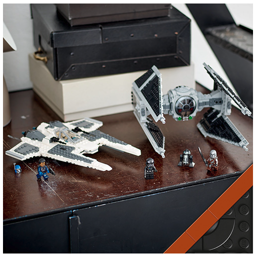 LEGO Star Wars 75348 Mandalorian Fang Fighter VS TIE Interceptor Lifestyle 2