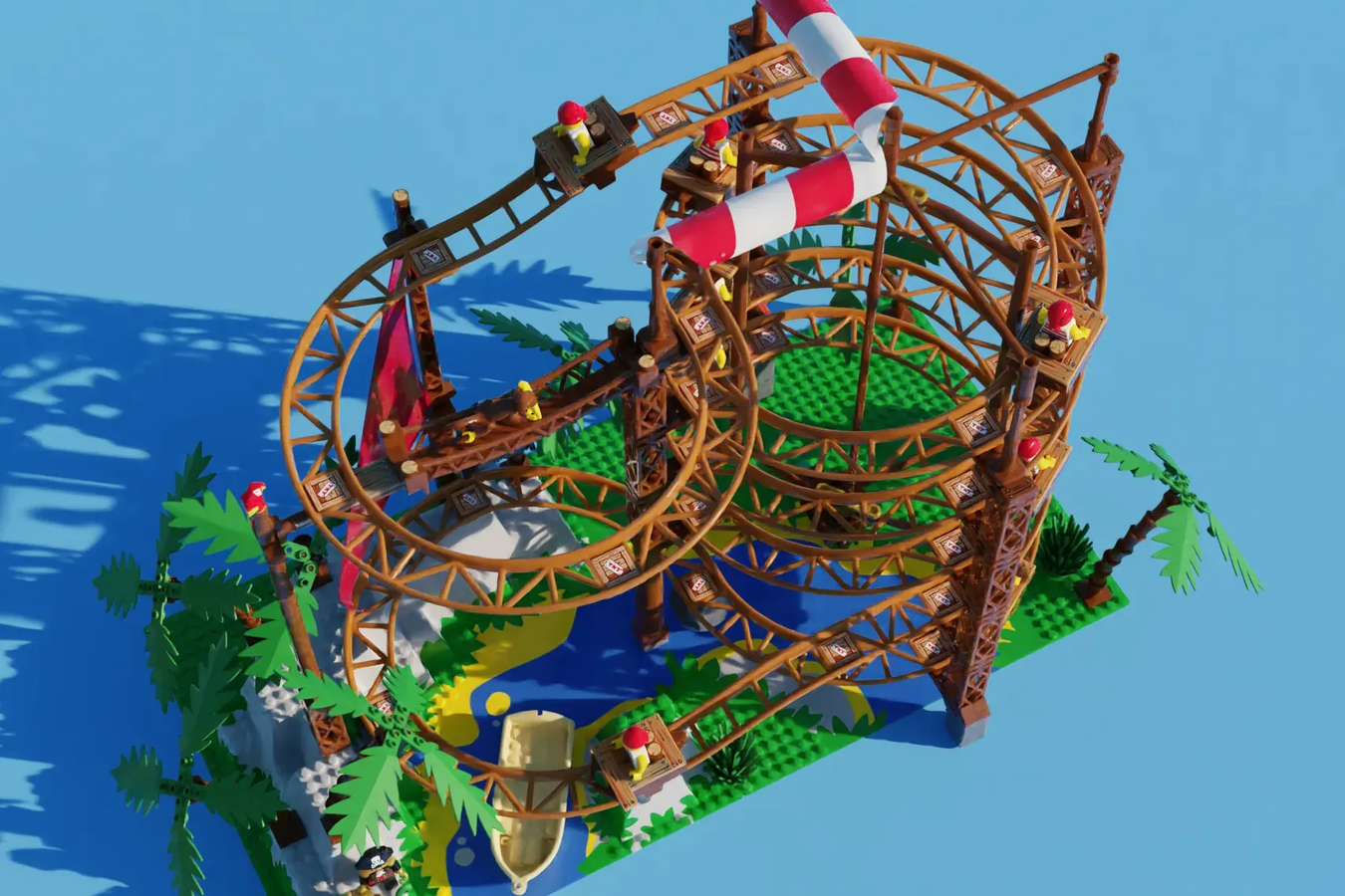 LEGO Ideas Double Helix Coaster 4