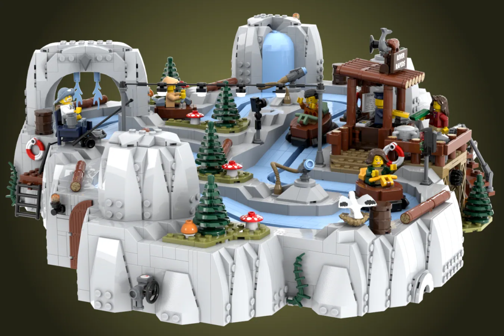 LEGO Ideas Working River Rapids Ride Fairground Rafting Coaster 2 1024x683