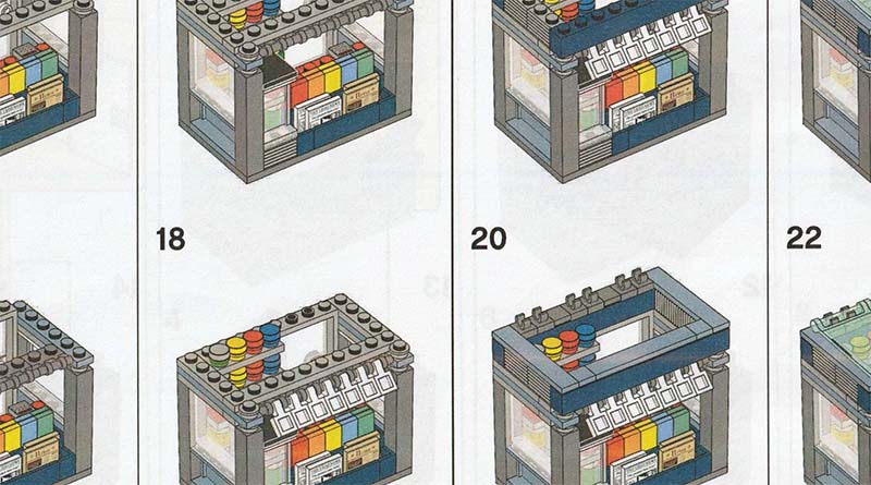 LEGO Creator Expert make-and-take Newsstand instructions