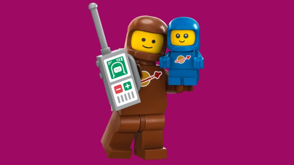 LEGO Collectible Minifigures 71037 Series 24 Brown Astronaut and Spacebaby background 1024x576
