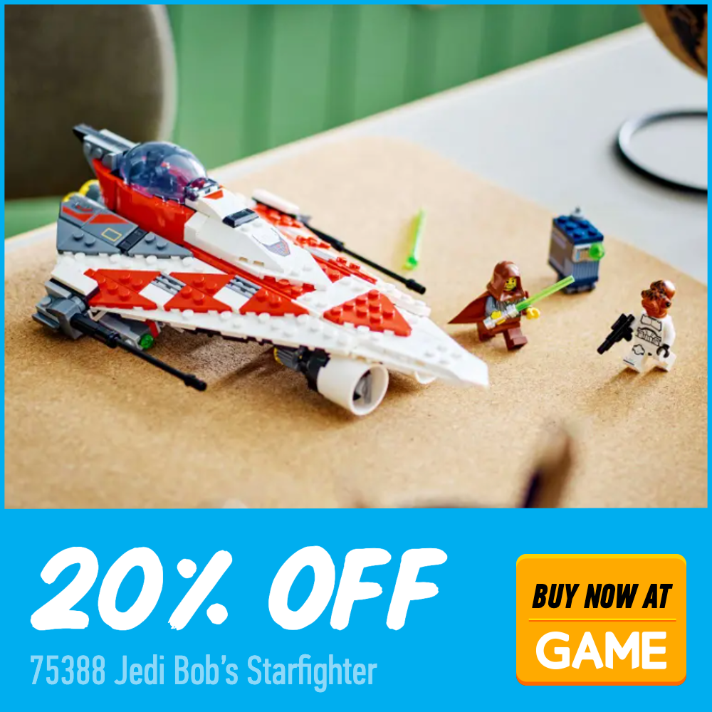 LEGO Star Wars 75388 Jedi Bobs Starfighter GAME 20 off deal card