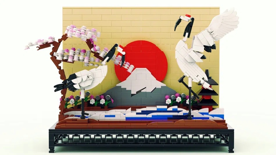 LEGO House Contest Mount Fuji and Cranes