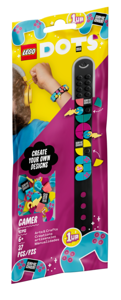 LEGO DOTS 41943 Gamer Bracelet and Charms bag