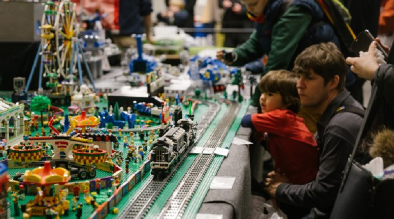 LEGO builds at the London Model Engineering Exhibition