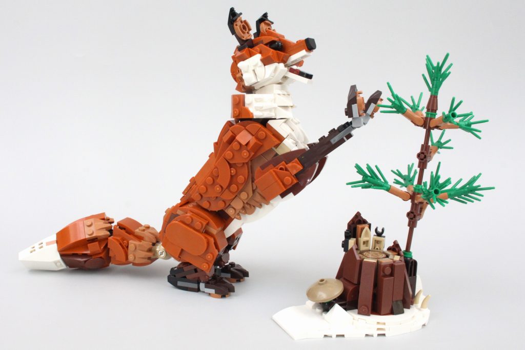 lego creator 3 in 1 31154 forest animals red fox review fox model 6 1024x683