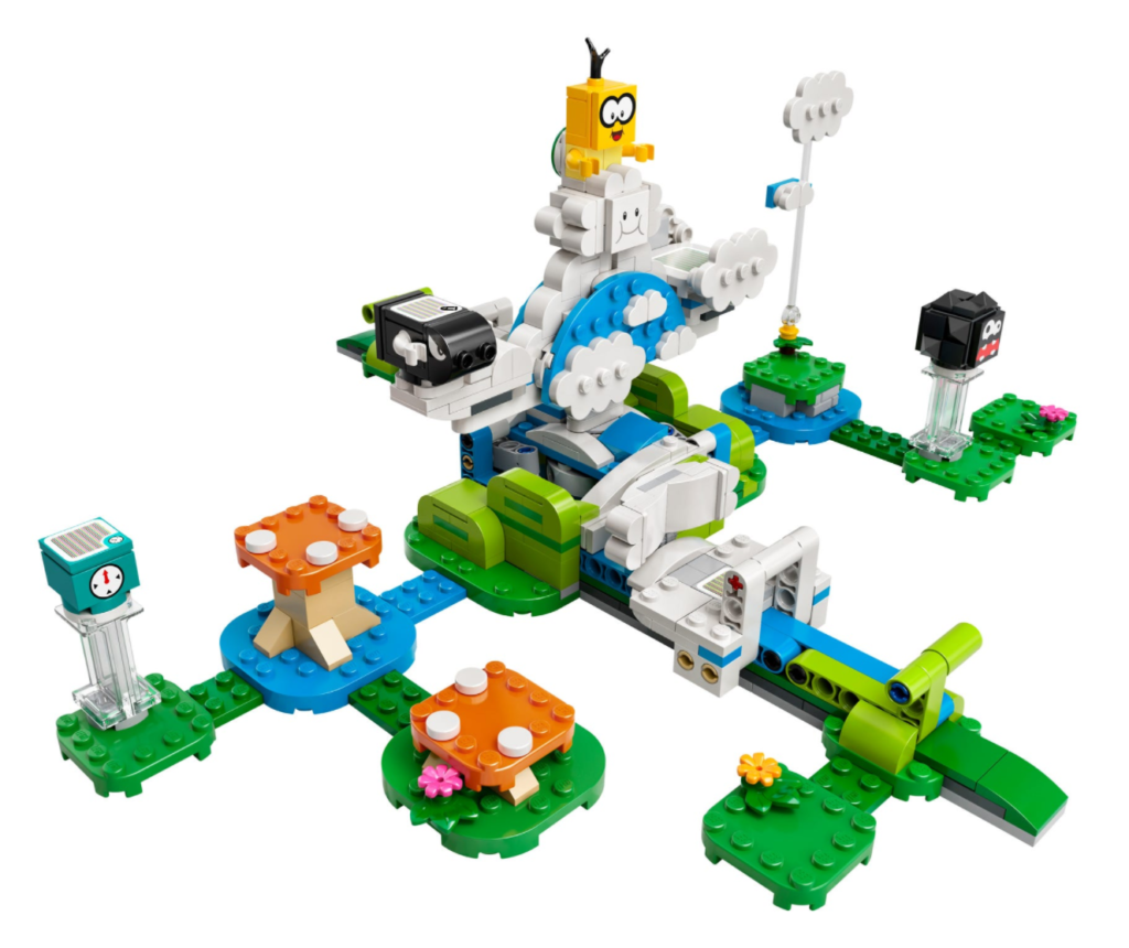 LEGO Super Mario 71389 Lakitu Sky World Expansion Set contents