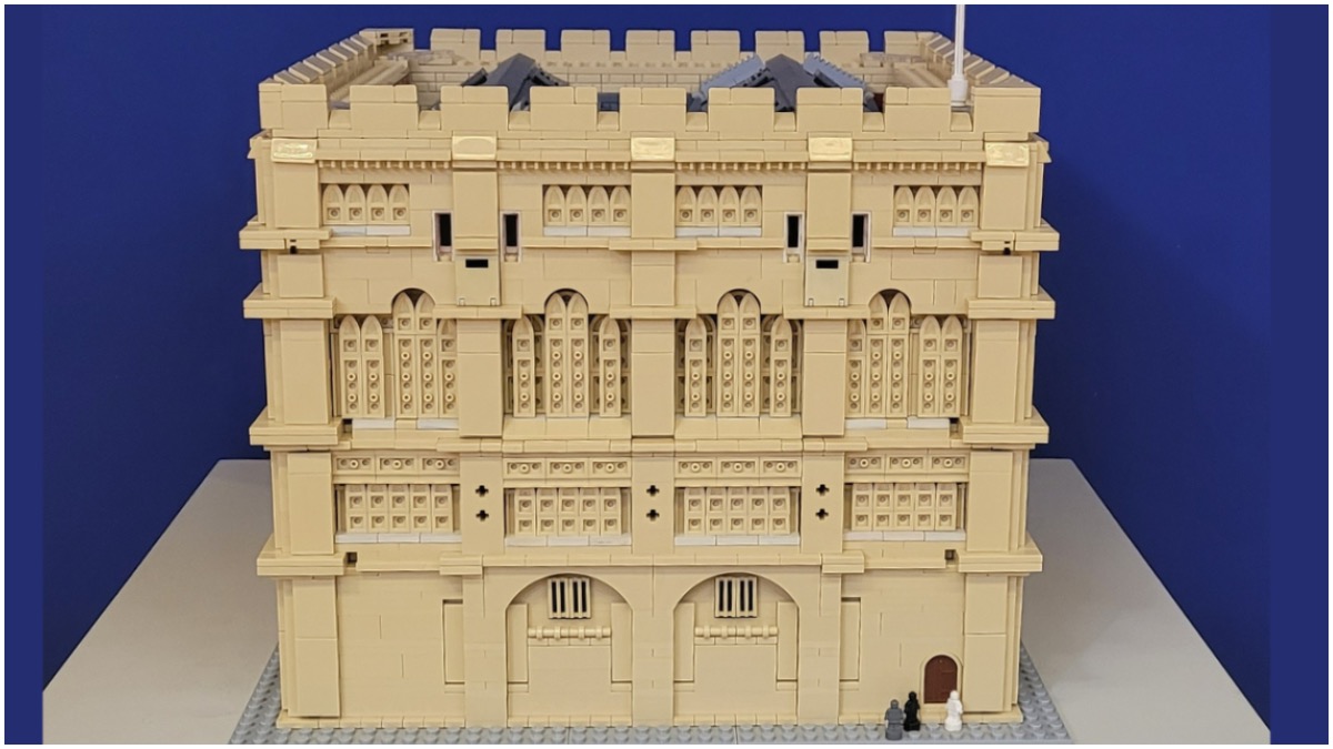 LEGO fan struts his stuff with real-life castle model