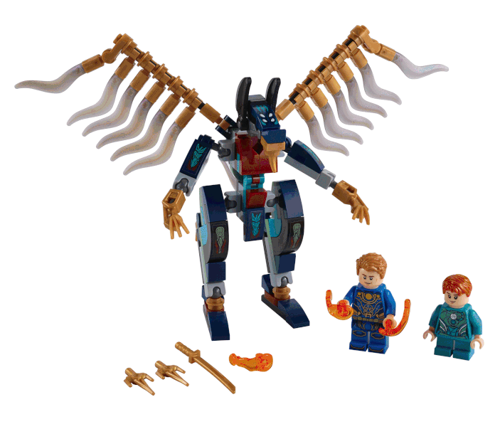 LEGO Marvel eternals 76145 Eternals Aerial Assault contents