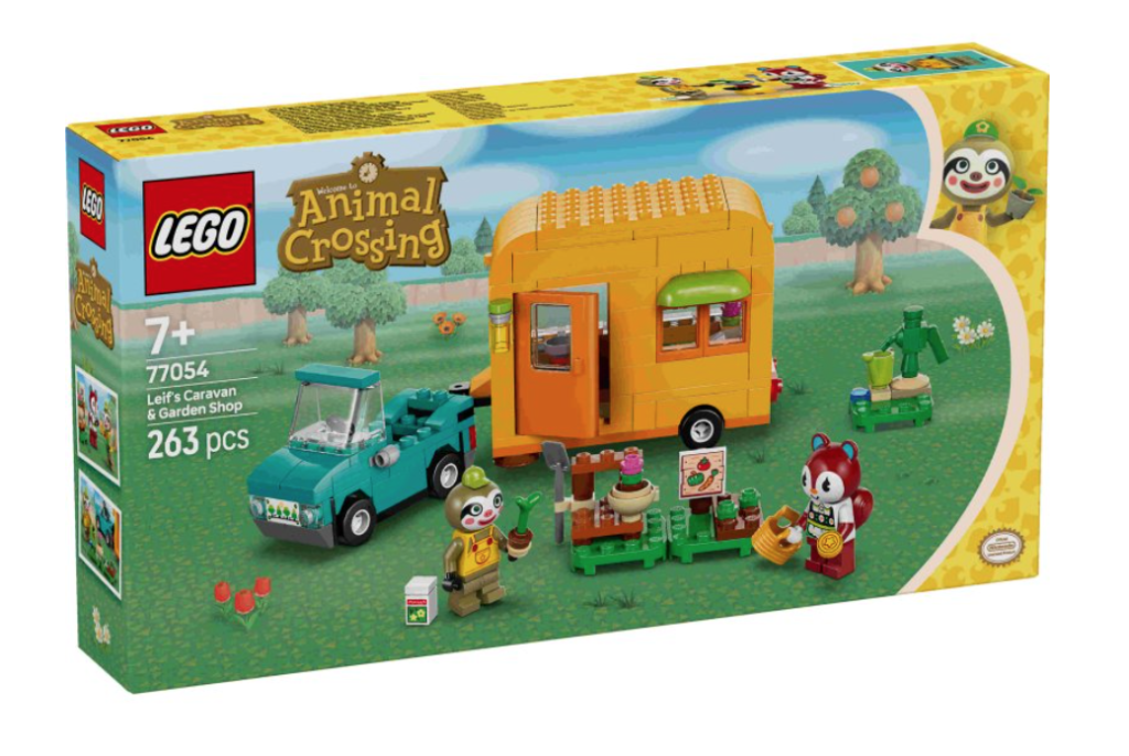 LEGO Animal Crossing 77054 Leifs Caravan Garden Shop box front 1024x686