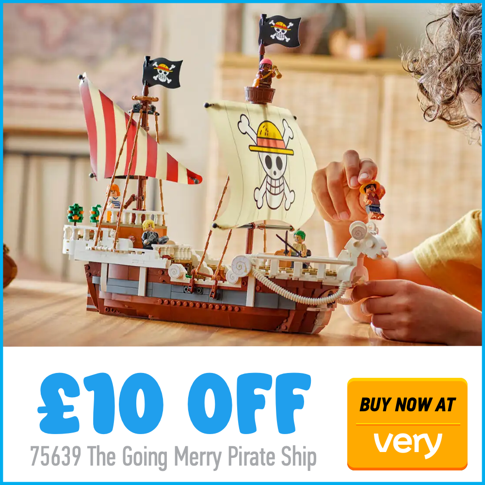 LEGO One Piece 75639 The Going Merry Pirate Ship Very 10 off deal card