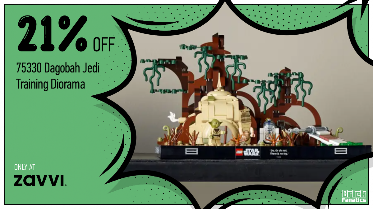 Head to Zavvi for 21% off LEGO Star Wars 75330 Dagobah Jedi Training Diorama