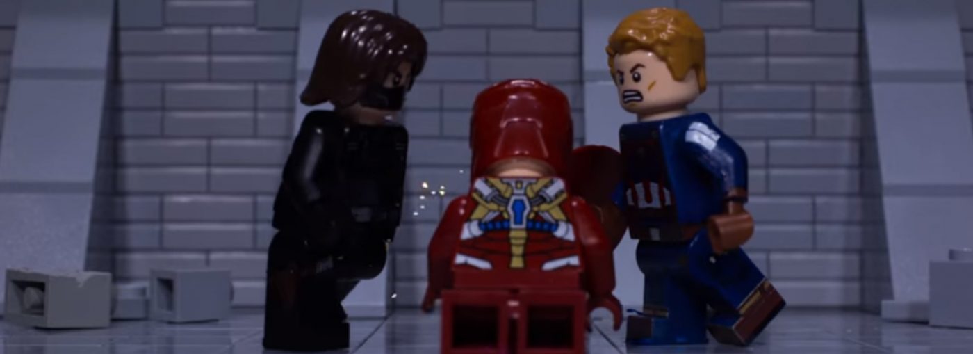 Captain America: Civil War re-told LEGO stop motion style
