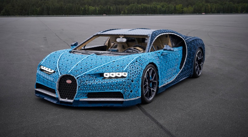 Working LEGO Technic Bugatti Chiron at Westfield Bluewater today