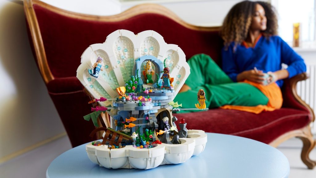 LEGO Disney 43225 The Little Mermaid Royal Clamshell lifestyle 4 featured 1024x576