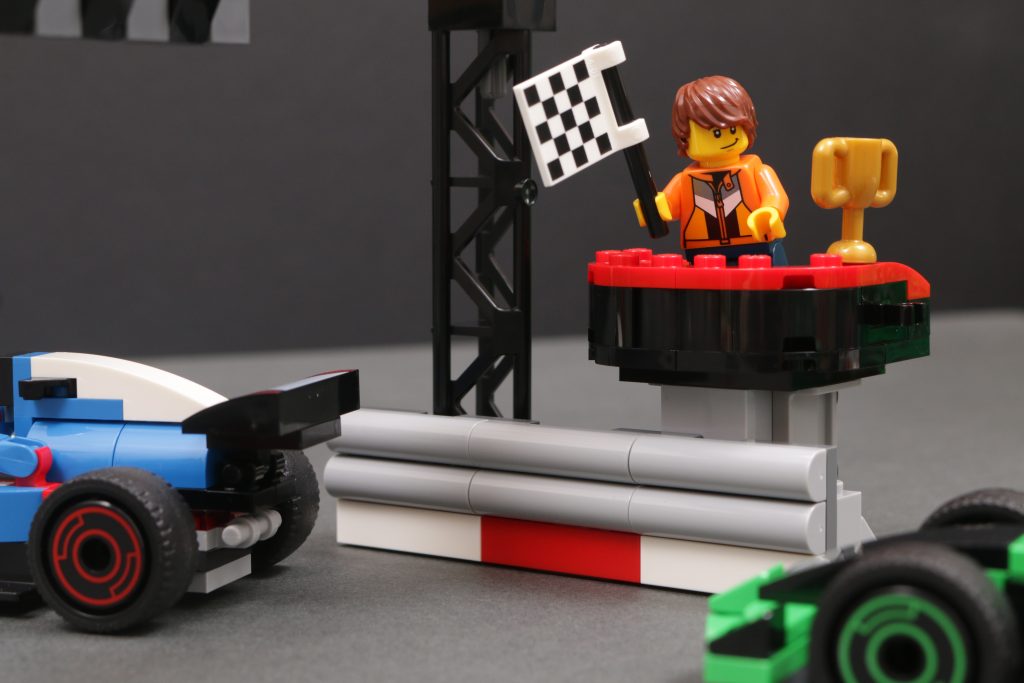 LEGO City 60474 F1 Grid with VCARB Sauber Race Cars review 13 1024x683