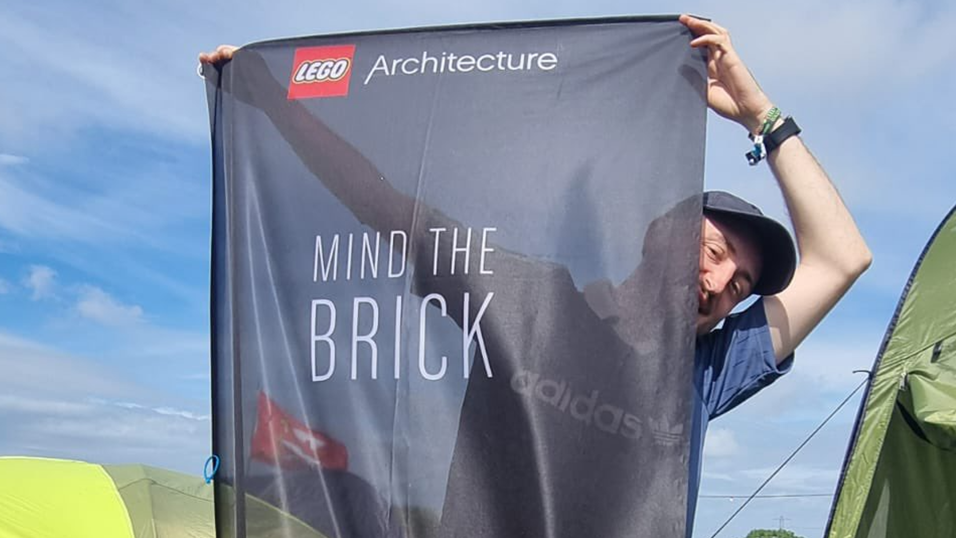 LEGO designer manages to secure his place in Glastonbury history
