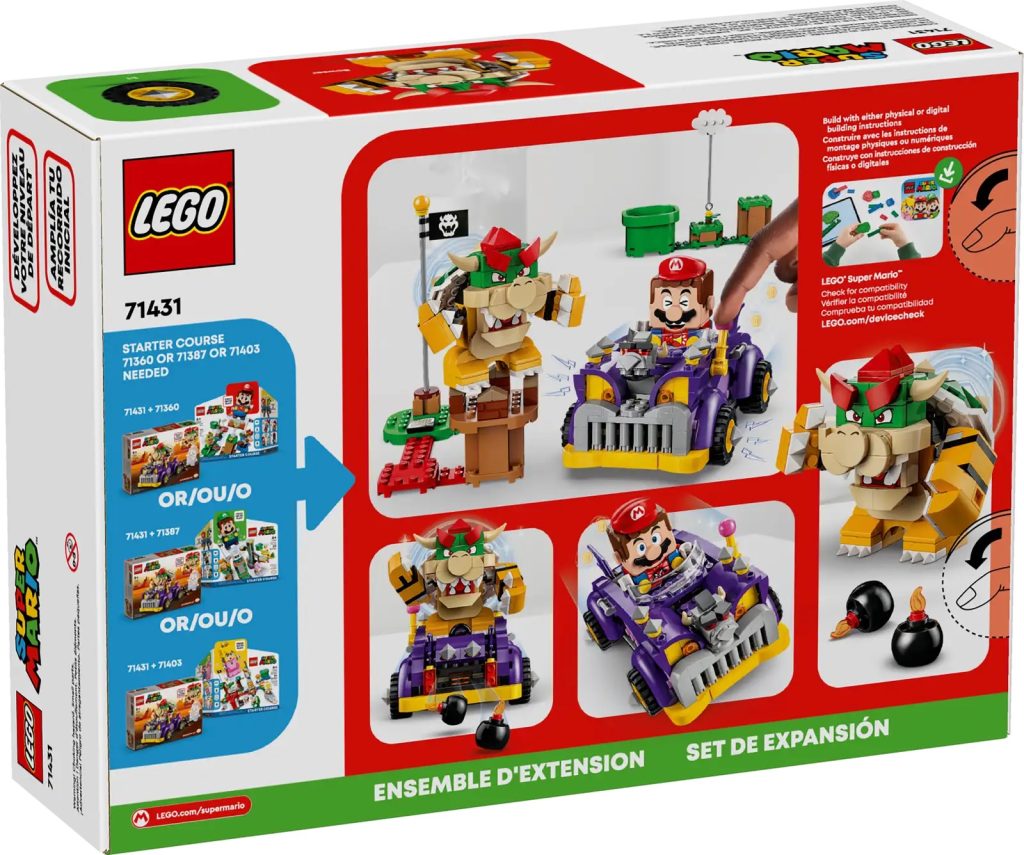 LEGO Super Mario 71431 Bowsers Muscle Car Expansion Set 5 1024x855