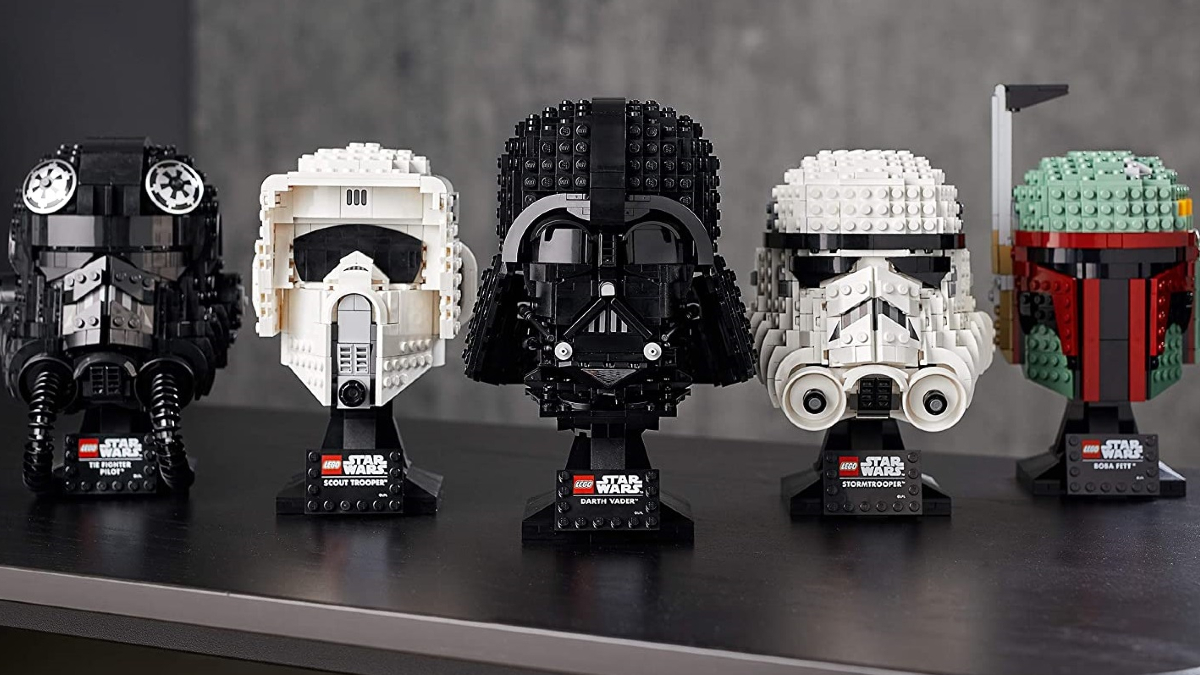 The LEGO Star Wars Helmets were nearly smooth with no studs showing