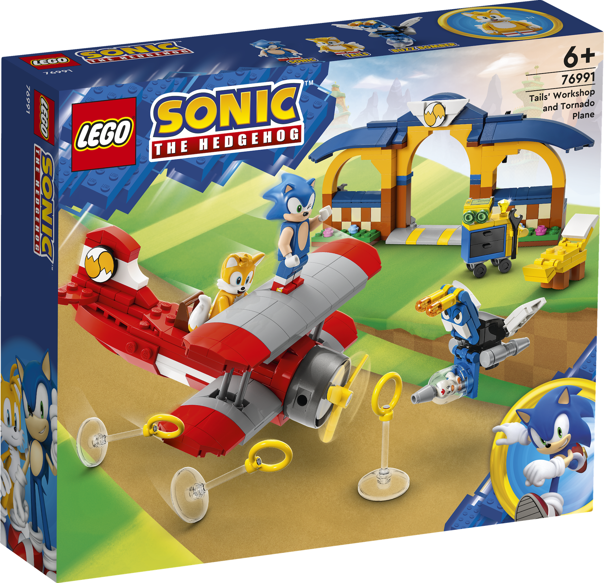 LEGO Sonic the Hedgehog 76991 Tails Workshop and Tornado Plane 1