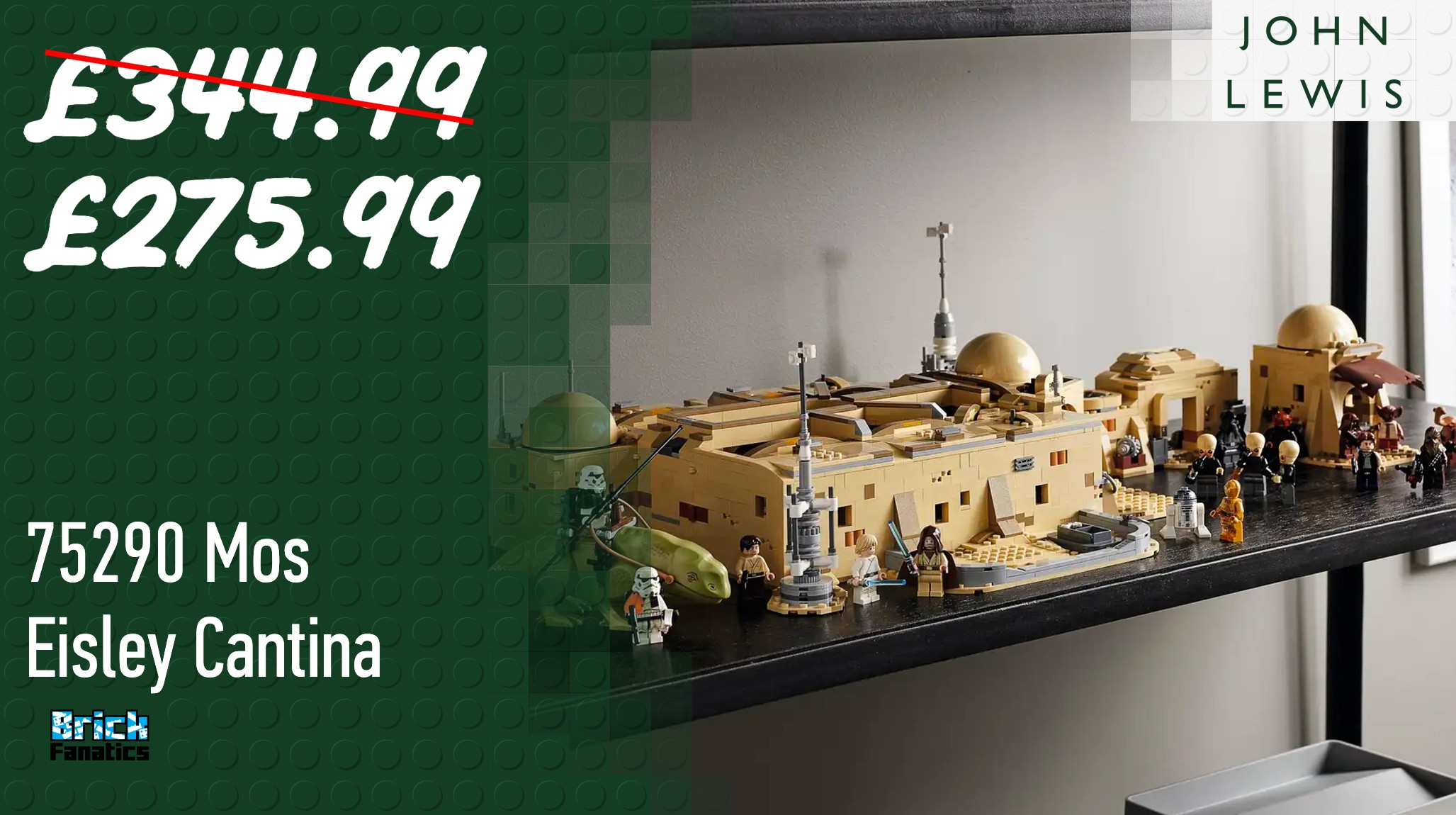 Take a trip to LEGO Star Wars Mos Eisley Cantina for a huge saving