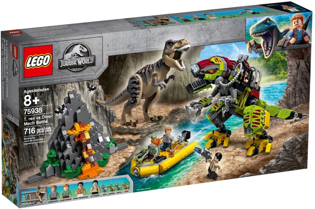 LEGO Jurassic World 75938 T. rex vs Dino Mech Battle box 1