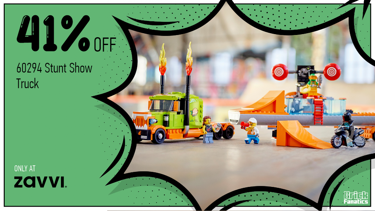 Zavvi discounts LEGO City 60294 Stunt Show Truck in latest sale