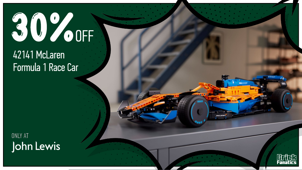 Save a massive £51 on 42141 McLaren Formula 1 Race Car at John Lewis