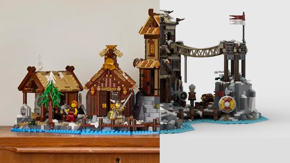 Five differences between LEGO Ideas 21343 Viking Village and original project