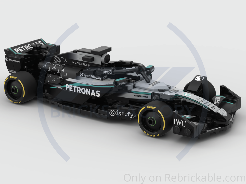 f1 mercedes w16 pit lane bricks factory