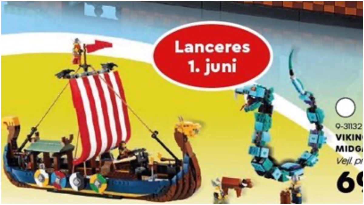 LEGO 31132 Viking Ship and the Midgard Serpent discovered online