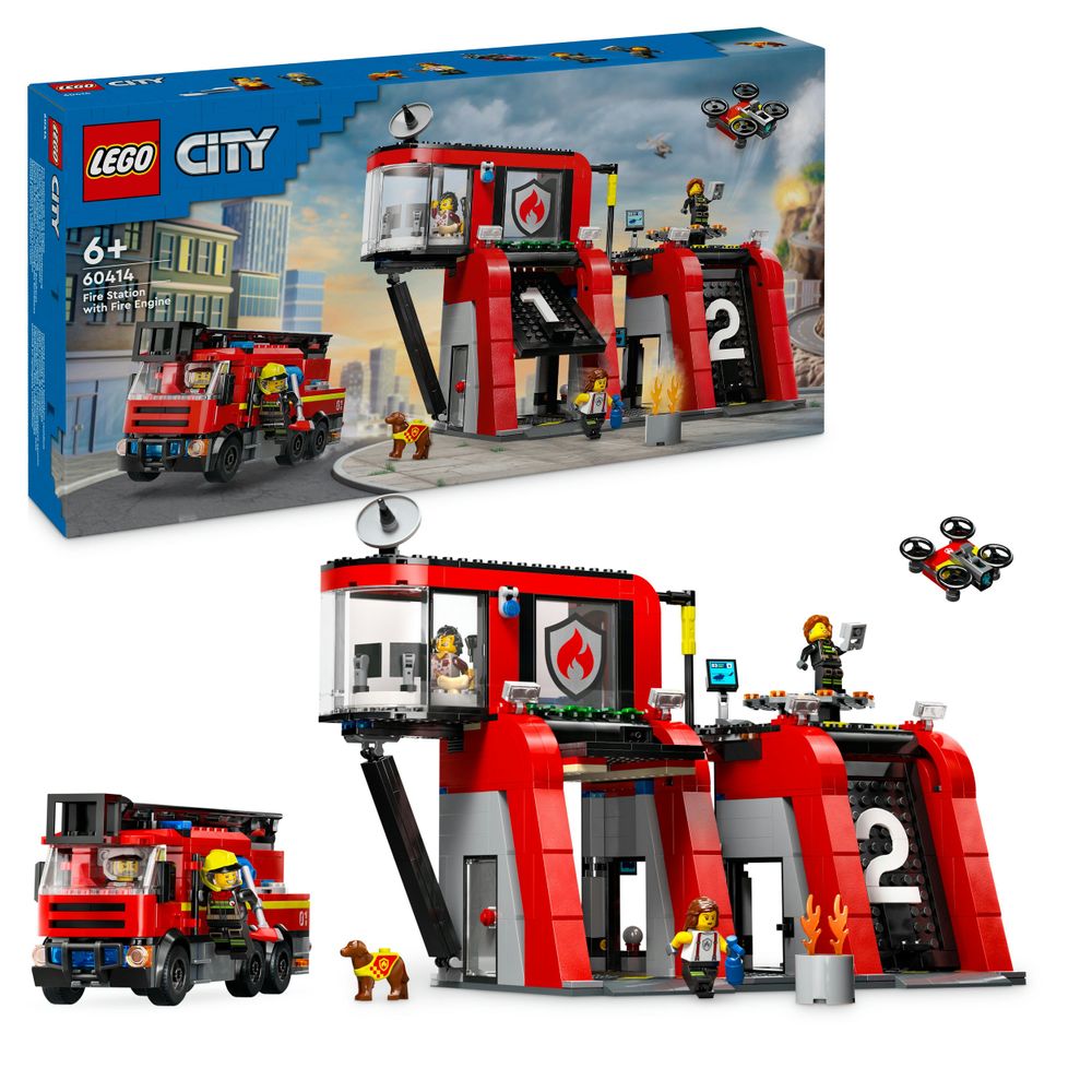 60414 fire station with fire engine 3
