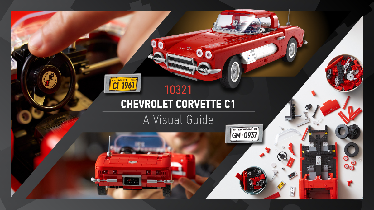 LEGO Icons Chevrolet 10321 Corvette visual guide and gallery