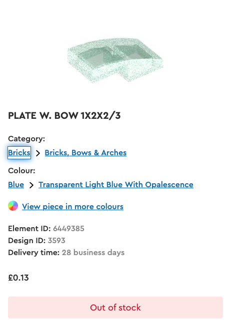 LEGO Pick a Brick Plate