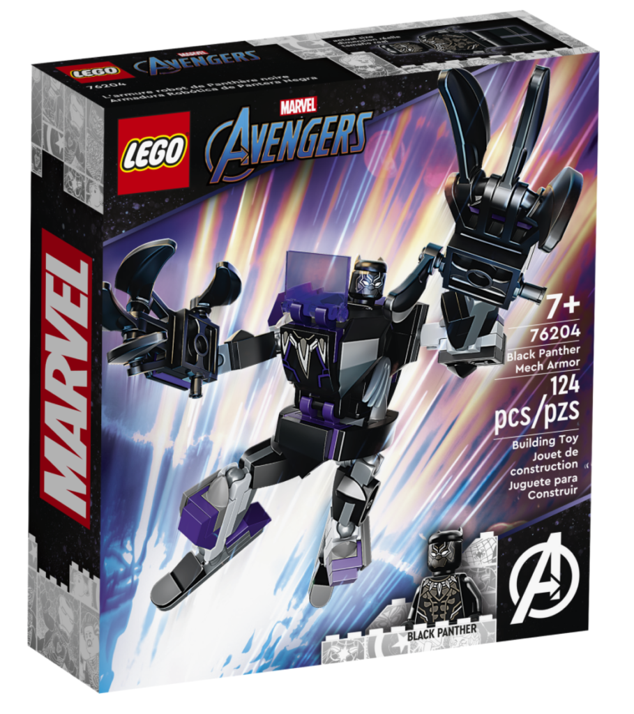 LEGO 76204 Black Panther Mech Armor box