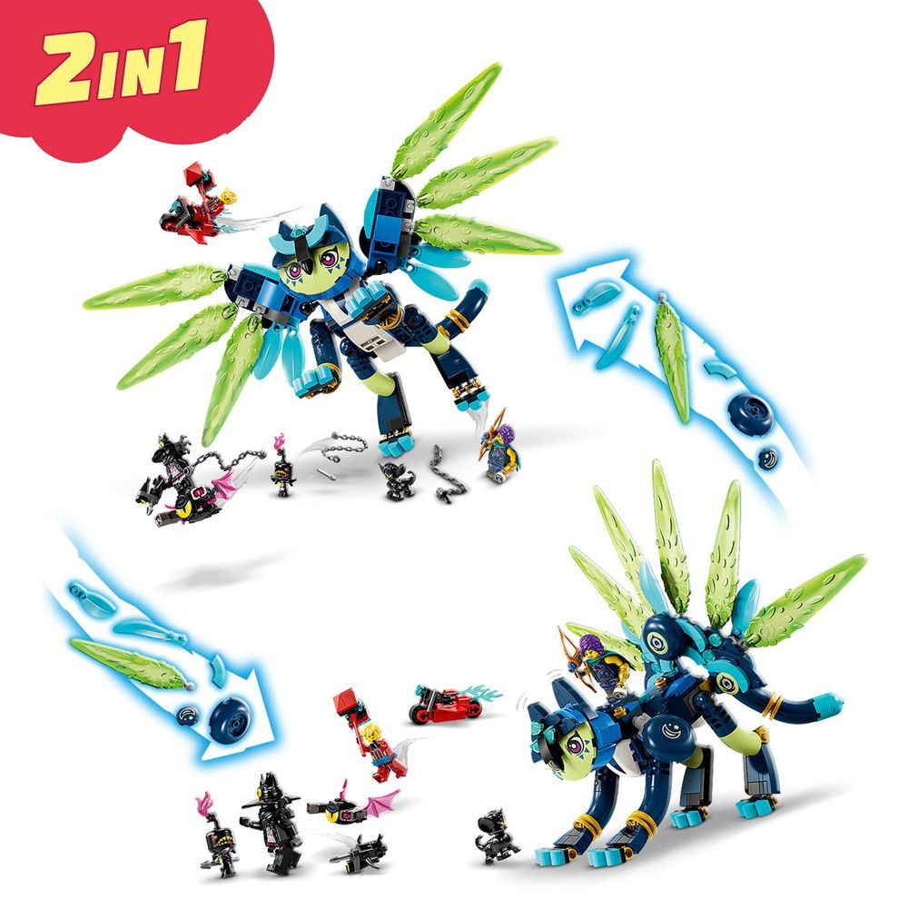 LEGO DREAMZzz 71476 Zoey and Zian the Cat Owl 2