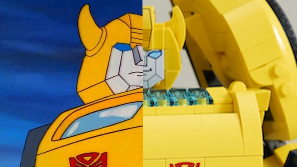 Comparing LEGO Transformers 10338 Bumblebee to its on-screen counterpart