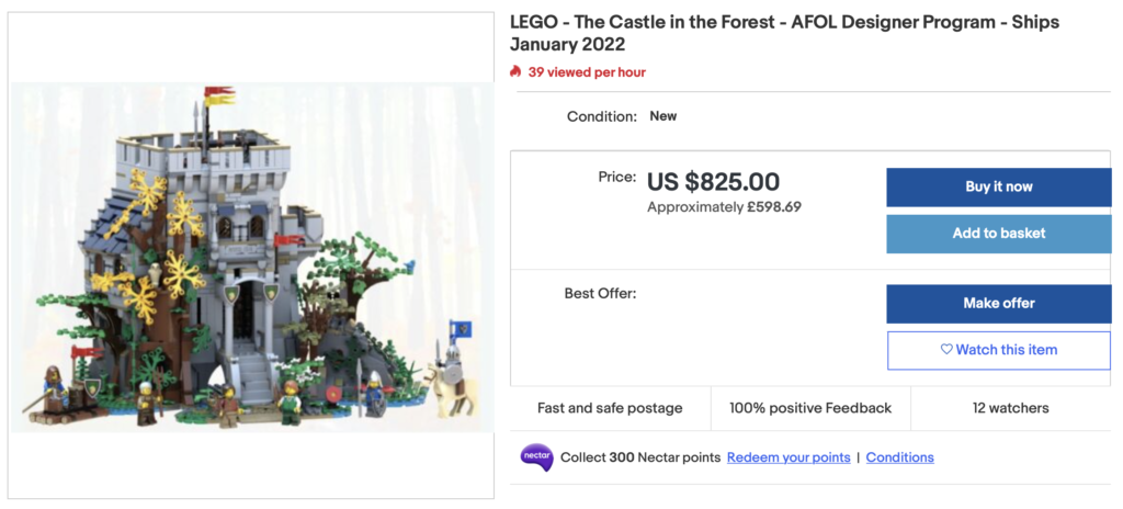 LEGO BrickLink Designer Program The Castle in the Forest eBay 2