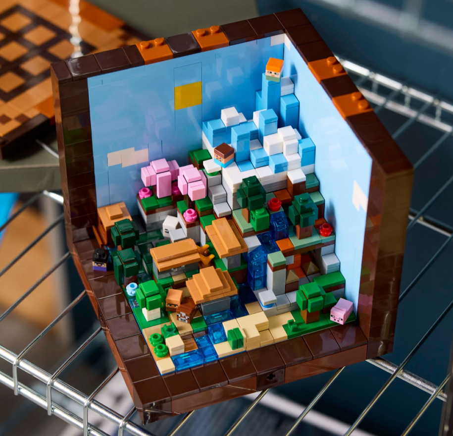 lego minecraft 21265 the crafting table front