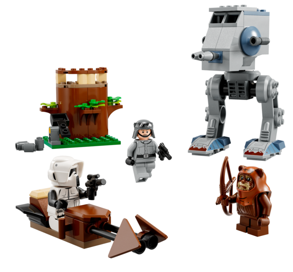 LEGO Star Wars 75332 AT ST contents 1024x948