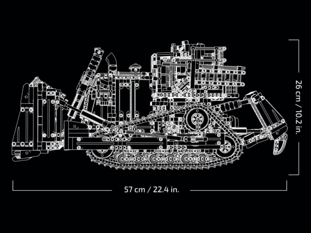 LEGO Technic 42131 CAT D11T Bulldozer blueprints 1024x768