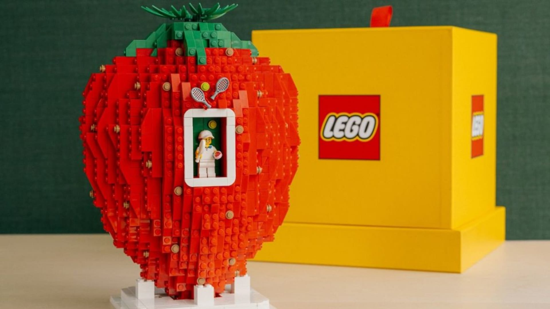 LEGO gifts Wimbledon winner with 3,000-piece strawberry model